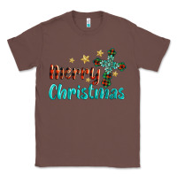 Chestnut merry christmas turquoise gemstones cross Classic Tee - BarkalooDesign
