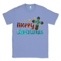 Colony Blue merry christmas turquoise gemstones cross Classic Tee - BarkalooDesign
