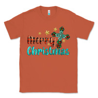Copper merry christmas turquoise gemstones cross Classic Tee - BarkalooDesign