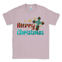 Lilac merry christmas turquoise gemstones cross Classic Tee - BarkalooDesign