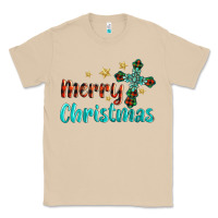 Mushroom merry christmas turquoise gemstones cross Classic Tee - BarkalooDesign