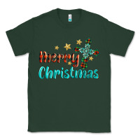 Sports Green merry christmas turquoise gemstones cross Classic Tee - BarkalooDesign