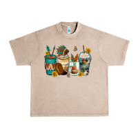 French Oak indian headdress coffee cups Urban Heavy Tee - Zillion Design Studio