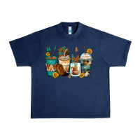 Navy indian headdress coffee cups Urban Heavy Tee - Zillion Design Studio