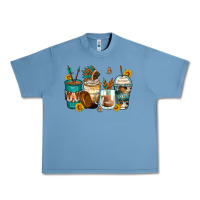 Pebble Blue indian headdress coffee cups Urban Heavy Tee - Zillion Design Studio