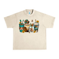 Sandshell indian headdress coffee cups Urban Heavy Tee - Zillion Design Studio