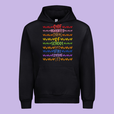 One Hundred Days Of School And Still Loving It! Urban Hoodie Designed By Artiststas