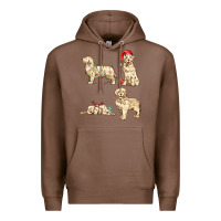 Chestnut christmas dogs Premium Hoodie - MaliasSmallBusiness