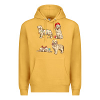 Mustard christmas dogs Premium Hoodie - MaliasSmallBusiness