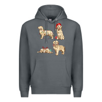 Rock christmas dogs Premium Hoodie - MaliasSmallBusiness