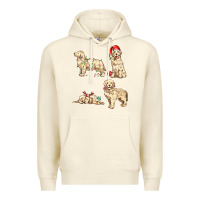 Sandshell christmas dogs Premium Hoodie - MaliasSmallBusiness