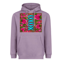 Lavender xoxo valentine's day pink roses and hearts Heavyweight Hoodie - Jasminsmagicworld