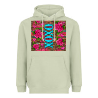 Matcha xoxo valentine's day pink roses and hearts Heavyweight Hoodie - Jasminsmagicworld