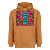 Meerkat xoxo valentine's day pink roses and hearts Heavyweight Hoodie - Jasminsmagicworld