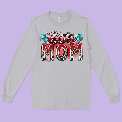 Race Mom Long Sleeve Tee Designed By Racoondesign