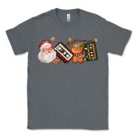 Charcoal Heather coffee cup santa cassette cookie Classic Tee - FaDigitalArtStudio