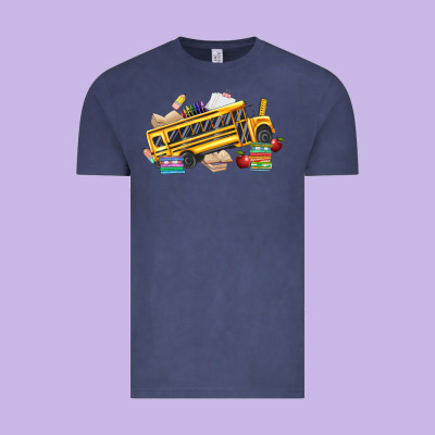 School Bus Driver Vintage Tee Designed By Texasbilliewilder