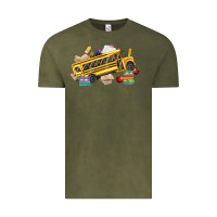 Vintage Olive school bus driver Vintage Tee - texasbilliewilder