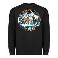 Black Let It Snow Heavyweight Sweatshirt - RanaPortraitStore