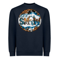 Navy Let It Snow Heavyweight Sweatshirt - RanaPortraitStore