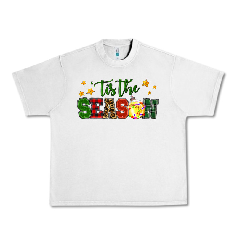 'tis The Season Softball Christmas Urban Heavy Tee by RanaPortraitStore | Teevron