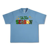 Pebble Blue 'tis the season softball christmas Urban Heavy Tee - RanaPortraitStore