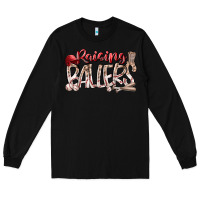 Black Raising Ballers Long Sleeve Tee - RacoonDesign