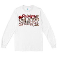 White Raising Ballers Long Sleeve Tee - RacoonDesign