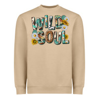 Mushroom western wild soul with sunflowers Heavyweight Sweatshirt - texasbilliewilder