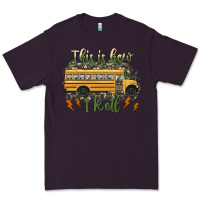 Plum this is how i roll school bus camouflage Premium Tee - Artiststas
