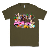 Army Green easter day farm animals truck Classic Tee - RacoonDesign
