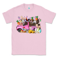 Bubblegum Pink easter day farm animals truck Classic Tee - RacoonDesign