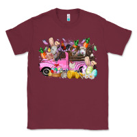 Burgundy easter day farm animals truck Classic Tee - RacoonDesign