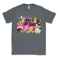 Charcoal Heather easter day farm animals truck Classic Tee - RacoonDesign
