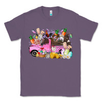 Lavender easter day farm animals truck Classic Tee - RacoonDesign