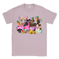 Lilac easter day farm animals truck Classic Tee - RacoonDesign