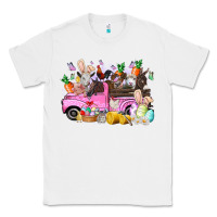 White easter day farm animals truck Classic Tee - RacoonDesign