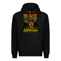 Black black history afro woman Premium Hoodie - NancyCooperArtShop