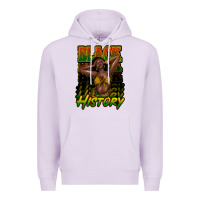 Lilac black history afro woman Premium Hoodie - NancyCooperArtShop