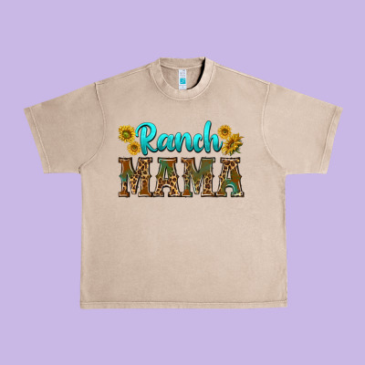Ranch Mama Urban Heavy Tee Designed By Texasbilliewilder