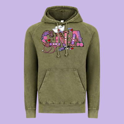 Valentines Day Cna Vintage Hoodie Designed By Ranaportraitstore