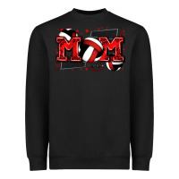 Black mom volleyball Heavyweight Sweatshirt - Zillion Design Studio