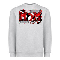 Heather Grey mom volleyball Heavyweight Sweatshirt - Zillion Design Studio