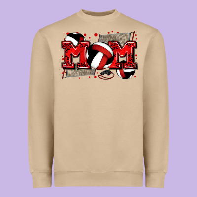 Mom Volleyball Heavyweight Sweatshirt Designed By Zillion Design Studio