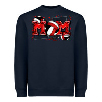 Navy mom volleyball Heavyweight Sweatshirt - Zillion Design Studio