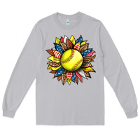 Moon Dust softball sunflower Long Sleeve Tee - HRA Design Shop