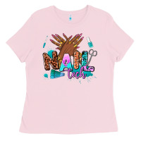 Bubblegum Pink nail tech Ladies Tee - AdoDesignShop