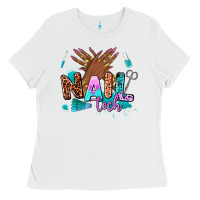 White nail tech Ladies Tee - AdoDesignShop