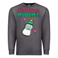 Charcoal Heather Drinking Buddies Premium Sweatshirt - Jasminsmagicworld
