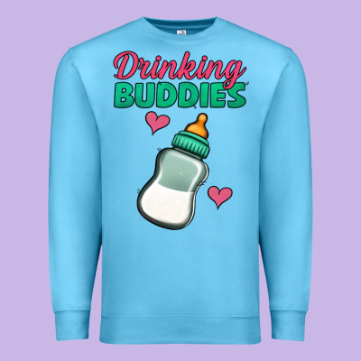 Drinking Buddies Premium Sweatshirt Designed By Jasminsmagicworld
